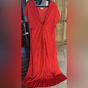 INDAH Bathing Suit Cover Up Maxi Dress• 👙 Size Large• Lightweight linen fabric•